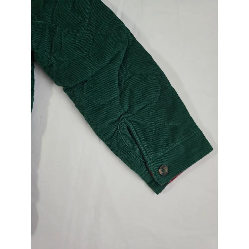 Carters Toddler Boys Green Quilted Corduroy Shirt Jacket Shacket 24M New